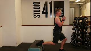 Bulgarian Split Squat Isometric 3 Sec Pause with Kettlebell
