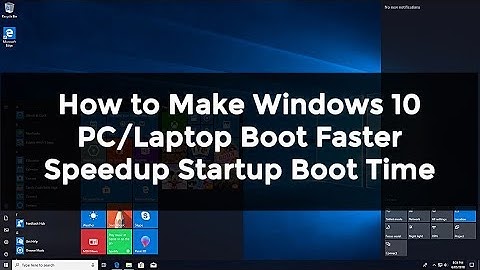 How to Make Windows 10 PC/Laptop Boot Faster | Speedup Startup Boot Time | Working