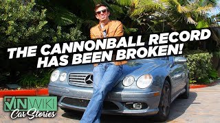 Ed's Cannonball Record has been broken