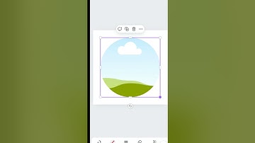 Crop Image Circle Shape  #canva