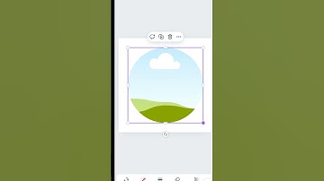 Crop Image Circle Shape  #canva