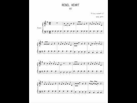 REBEL HEART(레블 하트) (쉬운피아노 악보!) - IVE(아이브)