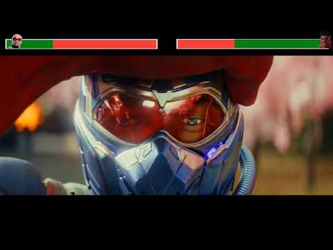 Captain America vs. Red Hulk with healthbars