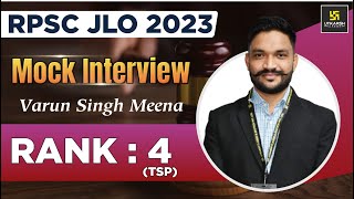RPSC JLO 2023 | Mock Interview | Varun Singh Meena  | Rank - 4 TSP | Utkarsh Law Classes