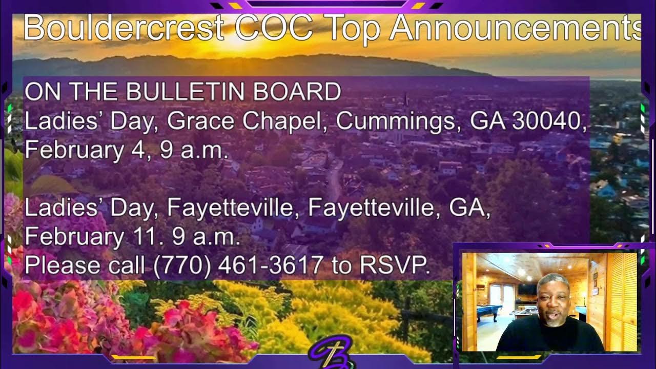 12923 Bouldercrest Church of Christ Virtual Assembly YouTube