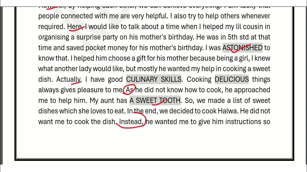 Cue Card Time when you helped someone (2024) KB IELTS YouTube