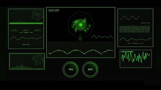 Andy Fielding - Retro Scifi Screensaver Green Panel Retro Scifi Green 4K