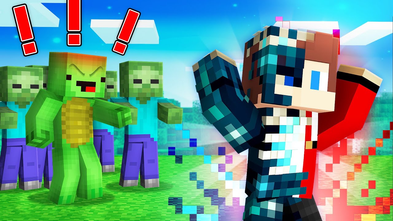 WARDEN MORPH Speedruner vs Hunter and ZOMBIE HORDE - JJ and Mikey in Minecraft Maizen!