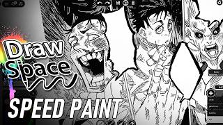 Roblox Draw Space RYU|YUTA|URO (Jujutsu Kaisen) SPEED PAINT!