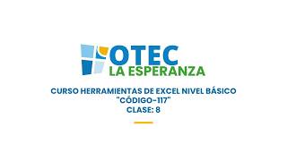 Código 117 Herramientas de Excel Nivel Básico (18-08-2026)
