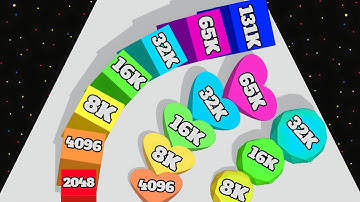 Cube Arena 2048: Merge Numbers Level Grow Gameplay ( Cube Zone io )