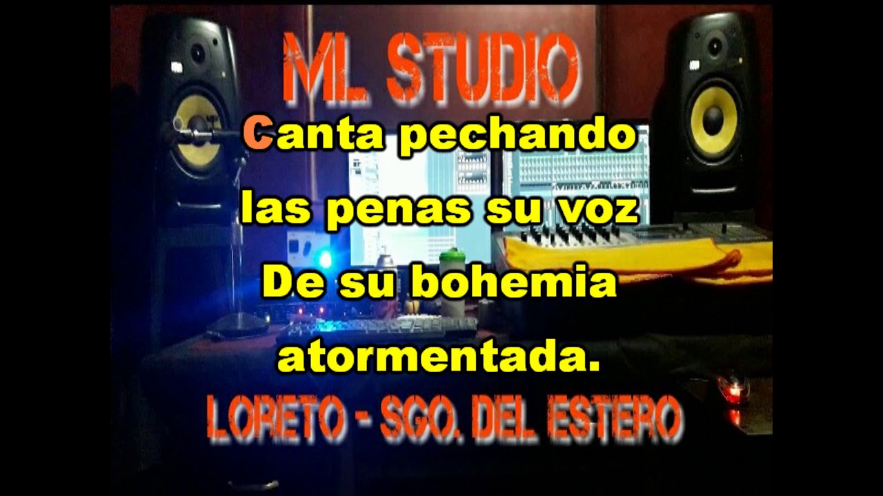 ZAMBA PARA UN BOHEMIO GUITARRERO KARAOKE - LOS SANTIAGUEÑOS JACINTO Y PETÉCO CARABAJAL