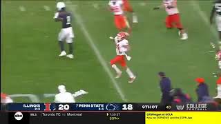 Illinois upsets #7 Penn State in 9 overtimes!