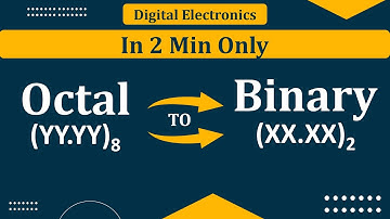 how to convert fractional octal to binary | Digital Electronics | Learning Vibes