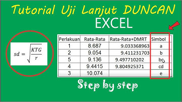 Uji Lanjut Duncan atau Uji DMRT