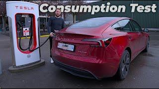 Tesla Model 3 Highland Long Range Consumption Test