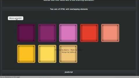 Quicksand: Awesome jQuery plugin to filter/animate HTML lists