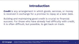 Personal Finance   Chapter 6   Introduction