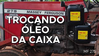 Trocando ÓLEO da CAIXA de CAMBIO do MASSEY FERGUNSON 275