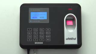 Enrolling Finger Prints On A Uattend Bn3000 Bn4000 Web Based Time And Attendance Clocking Terminal