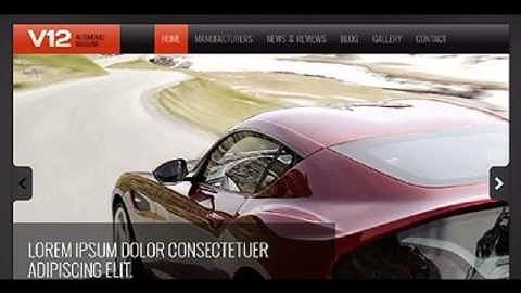 Preview White _ Black Car Drupal Template by Oldman TMT
