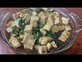 Tofu and kangkong with oyster saucerowena rivera tadeo