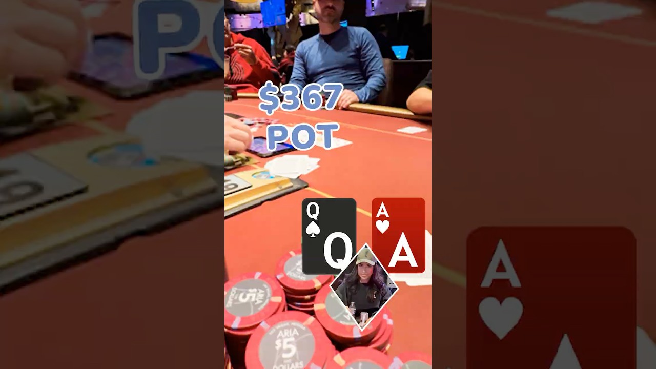 TRAPPING WITH ACE-QUEEN SUITED! 💎 #poker #casino
