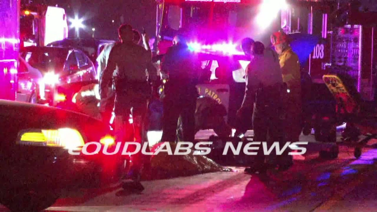 Motorcyclist Dies in Freeway Crash / Bell Gardens RAW FOOTAGE YouTube