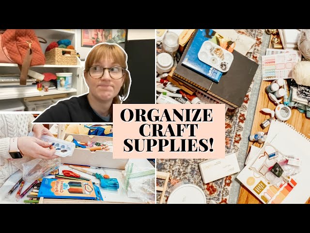 Craft Bin Clean With Me  Organize and Declutter Art Supplies with