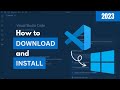 How to download and install visual studio code on windows 10  2023 update 