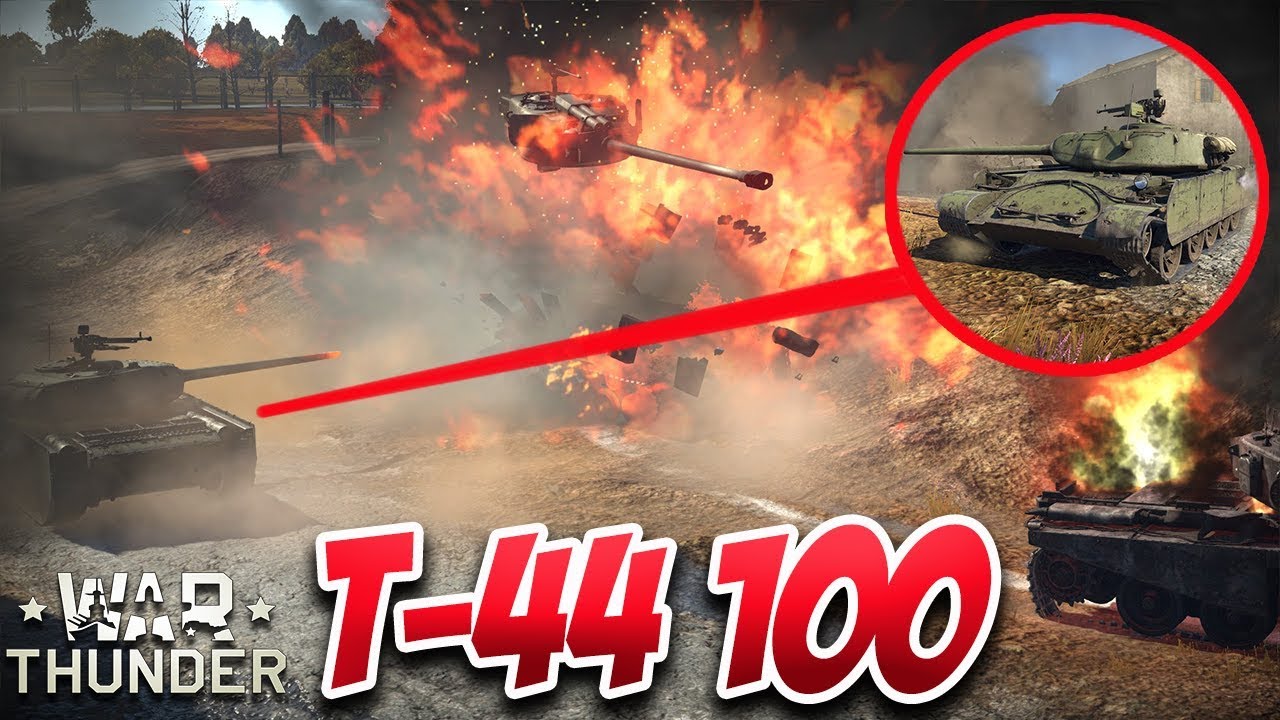 WAR THUNDER | T-44 100 | YUJUUUU !!!! AMO ESTE CAÑON ;D - YouTube