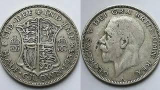 UK HALF CROWN 1933 Coin VALUE + REVIEW King George V