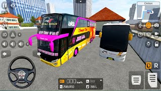 Bus Simulator Indonesia Scania K-410 Double Decker Livery PO. Sempati Star Android gameplay screenshot 1