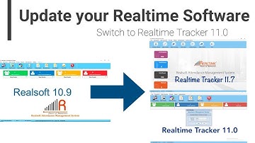 Update your Realtime Software Switch to Realtime Tracker 11.0 /11.7