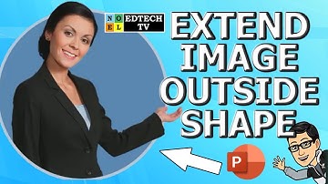HOW TO EXTEND AN IMAGE OUTSIDE SHAPE IN POWERPOINT!