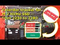 Install Extender Bracket M.2 NVMe SSD 2230 to 2280 | Dell G5 SE 15 5505