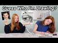 GUESS WHO I'M DRAWING #1 *Celebrity Eyes Art Challenge | R Studios