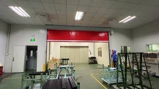 PVC High speed door in Freight elevator passage