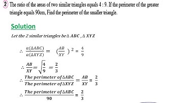 The relation between the areas of two similar polygons part 1