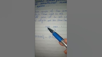 Binary to Hexadecimal Conversion #shorts