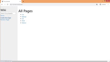 CS50 Web: Wiki Encyclopedia Project