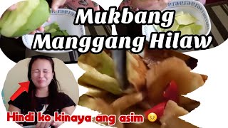 NAKAKASIRA NG FACE TO,ANG ASIM SOBRA 😂🤭 #mukbang #green  #MANGGA #asmr #video by Myline D. Channel 160 views 1 month ago 6 minutes, 11 seconds