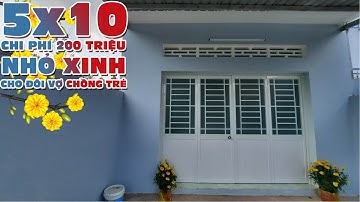 Tham quan nhà cấp 4 nhỏ xinh diện tích 5x10 chi phí 200 triệu dành cho những đôi vợ chồng trẻ