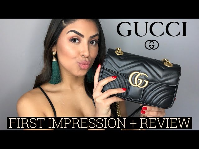 GUCCI MARMONT MINI BAG FIRST IMPRESSION & REVIEW 