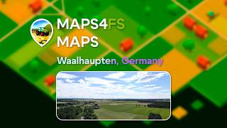 FS25: Waalhaupten, Germany autogenerated in Maps4FS
