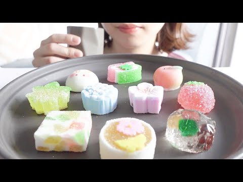 【咀嚼音】京の一口和菓子を食べる【ASMR】