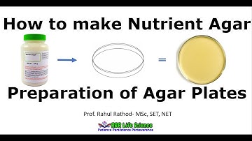 Preparation of nutrient agar plates l How to make agar plate