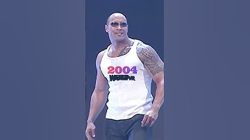 The Rock Evolution (1996-2023) #shorts