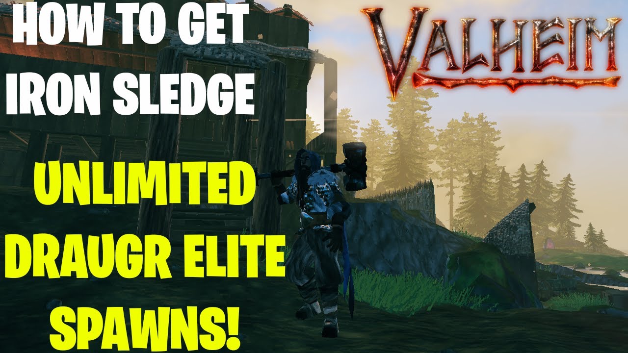 Valheim How To Spawn INFINITE Draugr Elites & Get IRON SLEDGE YouTube