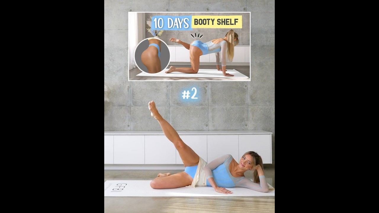 10 MIN | 10 DAYS to Grow a BOOTY SHELF! Home Pilates Workout #pilates #homeworkout #glutes